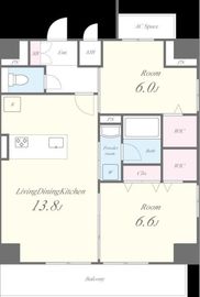 Villa Douceur (ヴィラドゥスール) 602 間取り図