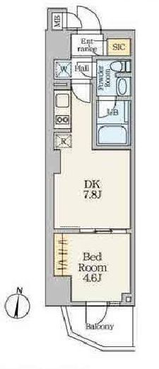 Alivis笹塚 501 間取り図