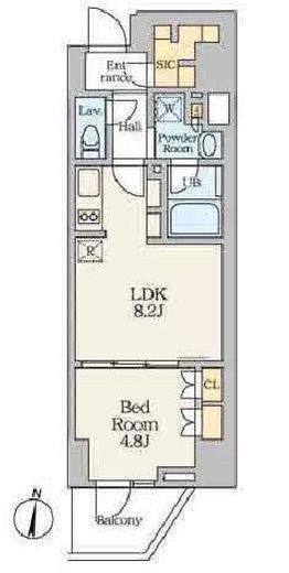Alivis笹塚 404 間取り図