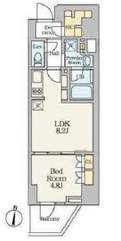 Alivis笹塚 1302 間取り図