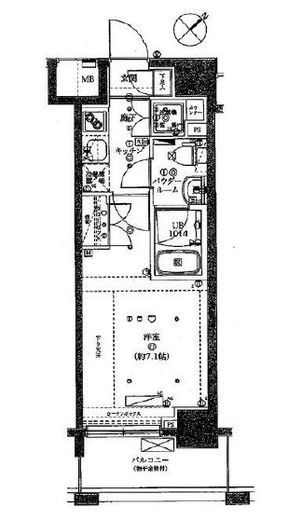 スパシエグランス横浜反町 2階 間取り図