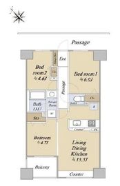 グラン・アルベーラ横濱・関内 11階 間取り図