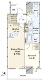 ザ・タワー横浜北仲 12階 間取り図