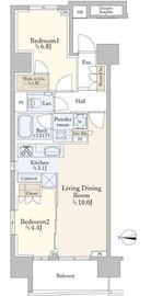 ザ・パークハウスアーバンス渋谷 4階 間取り図