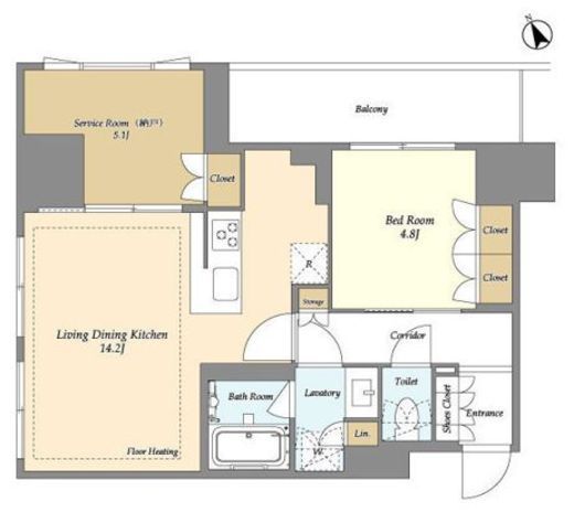オアーゼ日暮里レジデンス 447 間取り図