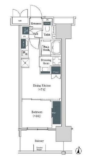 ブルックサイドレジデンス木場 305 間取り図