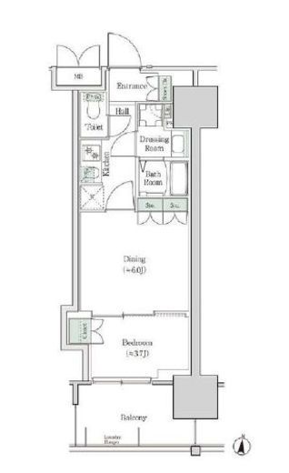 ブルックサイドレジデンス木場 309 間取り図