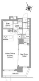 コンフォリア中葛西 206 間取り図