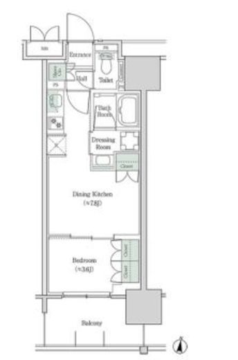 ブルックサイドレジデンス木場 311 間取り図