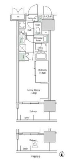ブルックサイドレジデンス木場 321 間取り図