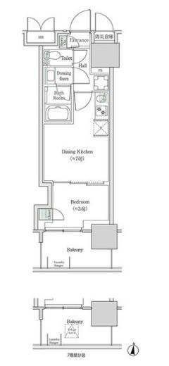 ブルックサイドレジデンス木場 323 間取り図