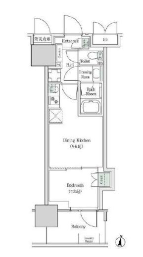 ブルックサイドレジデンス木場 322 間取り図