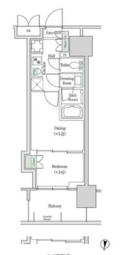 ブルックサイドレジデンス木場 333 間取り図