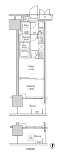 ブルックサイドレジデンス木場 334 間取り図