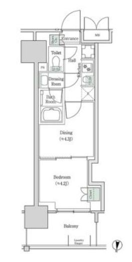 ブルックサイドレジデンス木場 336 間取り図