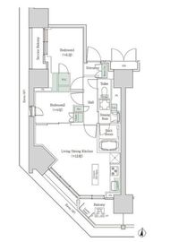 ブルックサイドレジデンス木場 801 間取り図