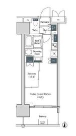 ブルックサイドレジデンス木場 804 間取り図