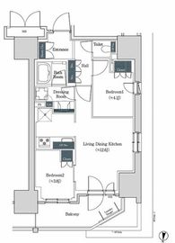 ブルックサイドレジデンス木場 1418 間取り図