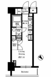 パークルージュ赤坂檜町 602 間取り図