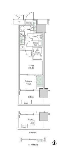 ブルックサイドレジデンス木場 819 間取り図