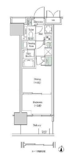 ブルックサイドレジデンス木場 820 間取り図