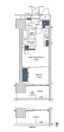 ブルックサイドレジデンス木場 1416 間取り図