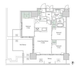 ブルックサイドレジデンス木場 823 間取り図