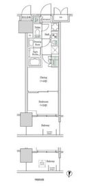 ブルックサイドレジデンス木場 824 間取り図