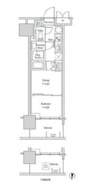 ブルックサイドレジデンス木場 828 間取り図