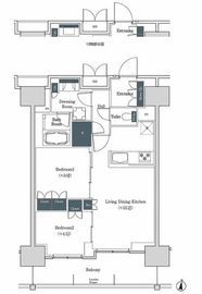 ブルックサイドレジデンス木場 1405 間取り図