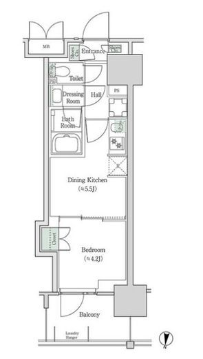 ブルックサイドレジデンス木場 831 間取り図