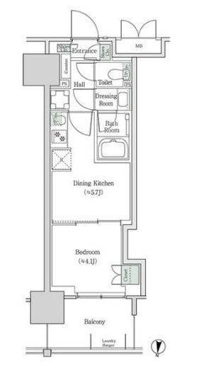 ブルックサイドレジデンス木場 832 間取り図
