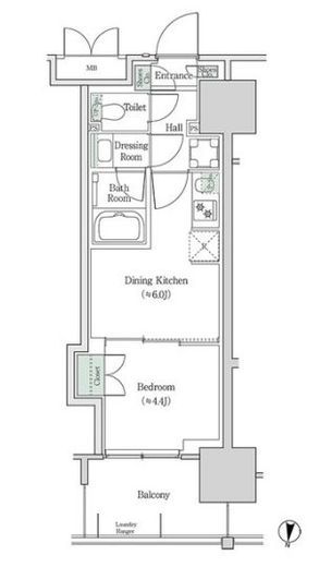 ブルックサイドレジデンス木場 833 間取り図