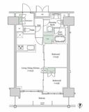 ブルックサイドレジデンス木場 1412 間取り図