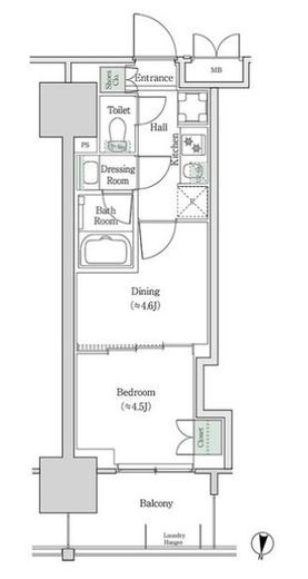 ブルックサイドレジデンス木場 837 間取り図