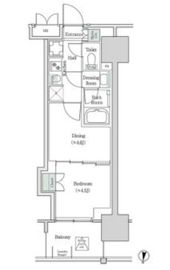 ブルックサイドレジデンス木場 838 間取り図