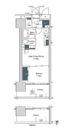 ブルックサイドレジデンス木場 839 間取り図