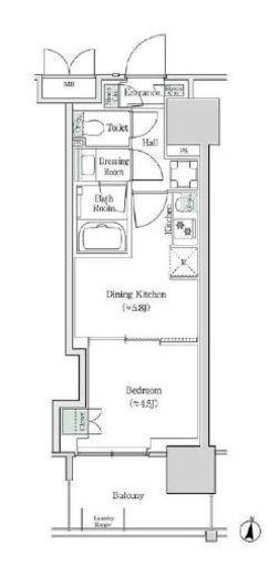 ブルックサイドレジデンス木場 915 間取り図