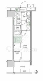 ブルックサイドレジデンス木場 916 間取り図