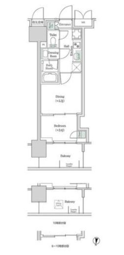 ブルックサイドレジデンス木場 926 間取り図