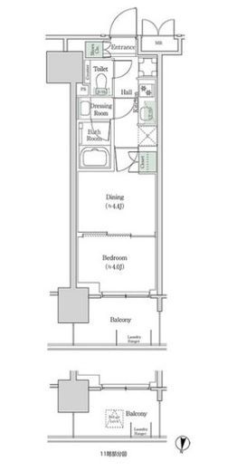 ブルックサイドレジデンス木場 928 間取り図