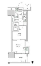ブルックサイドレジデンス木場 930 間取り図