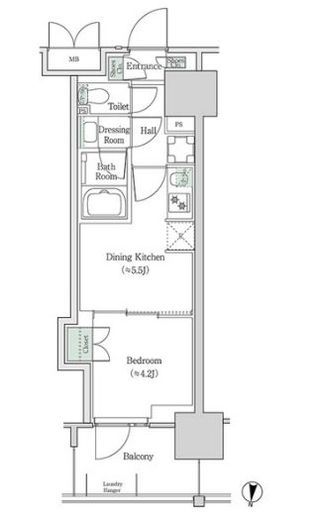 ブルックサイドレジデンス木場 931 間取り図