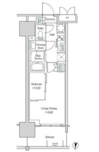 ブルックサイドレジデンス木場 935 間取り図