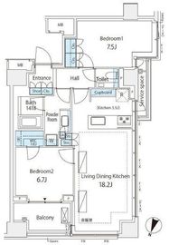 パークコート千代田一番町 12階 間取り図