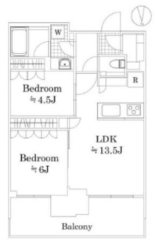 HARUMI FLAG PARK VILLAGE T棟 (晴海フラッグ パークヴィレッジ T棟) 12階 間取り図