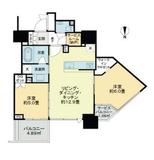 ベイサイドタワー晴海 25階 間取り図