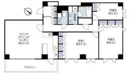広尾ガーデンヒルズ 6階 間取り図