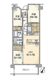 プライム横浜岸谷 1階 間取り図