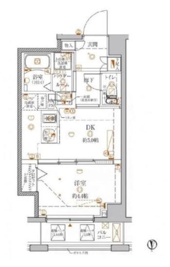 クレイシア本所吾妻橋 2階 間取り図